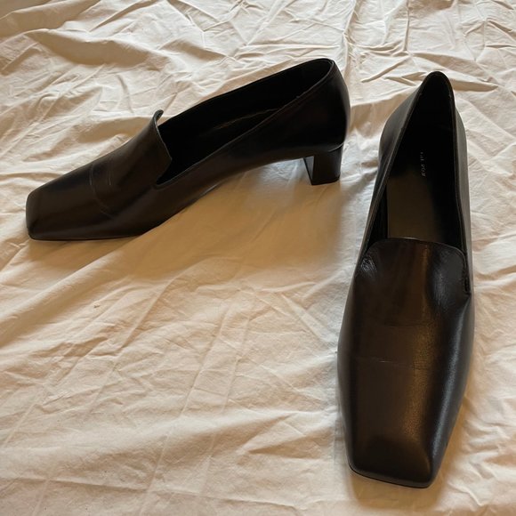 The Row Shoes - The Row Margaret Black Loafers, Size 41